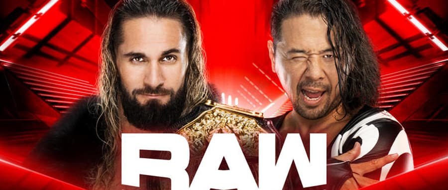 WWE RAW第1578期:WWE重量级冠军赛-赛斯罗林斯vs中邑真辅,洲际冠军赛-巩特尔vs查德盖博