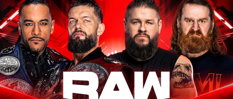WWE RAW第1583期:萨米辛和凯文欧文斯寻求在地狱判官手中夺回双打冠军