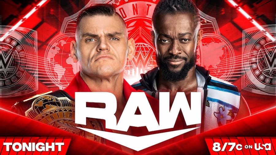 WWE RAW第1601期:科菲·金斯顿挑战冈瑟洲际冠军头衔