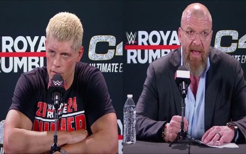 WWE皇家大赛2024结束后，科迪罗兹高情商回应记者关于文斯被指控事件