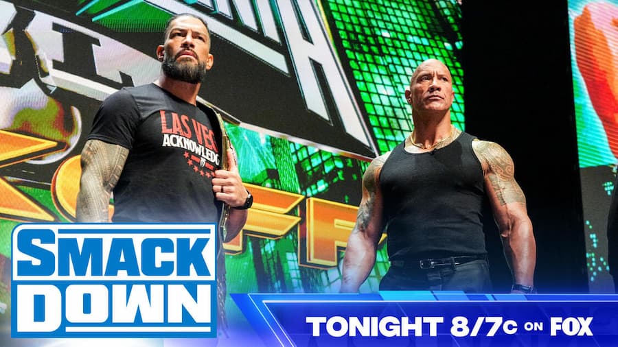 WWE SmackDown第1277期:Triple H讨论狂热大赛40发布会的影响 WWE SmackDown第1278期:巨石强森和罗曼雷恩斯来到SmackDonw