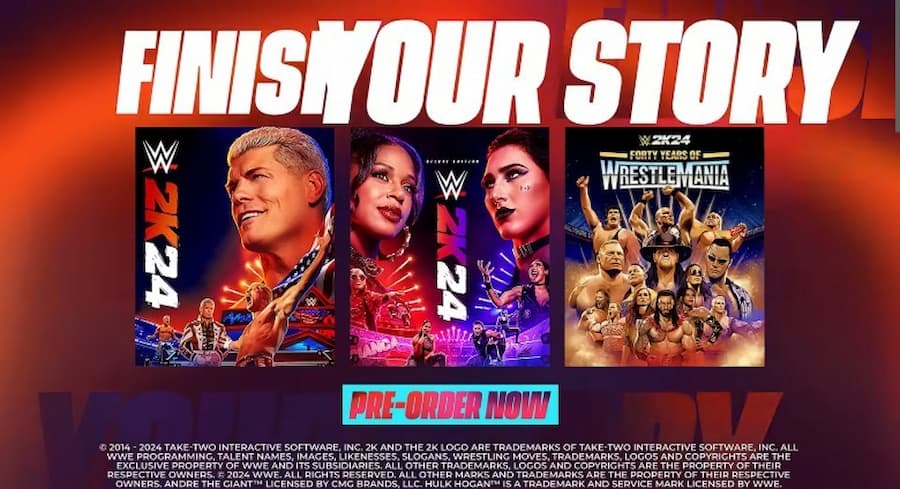 布洛克·莱斯纳从WWE 2K24《摔角狂热40周年》封面中被移除