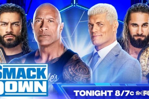 WWE SmackDown第1281期：科迪罗兹和塞斯罗林斯直面巨石强森和罗曼雷恩斯
