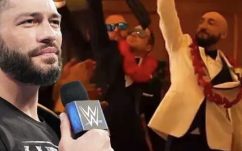 WWE粉丝在婚礼上使用血统家族出场音乐，得到了罗曼雷恩斯在线认可
