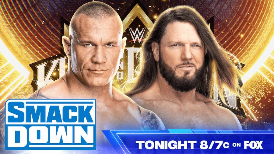 WWE SmackDown第1290期：擂台之王赛继续进行，兰迪·奥顿对阵AJ·斯泰尔斯