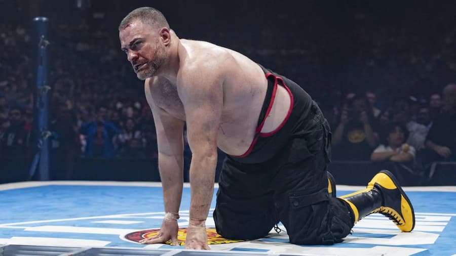 埃迪·金斯顿在NJPW复兴赛中受伤，AEW双或无赛事参赛成疑