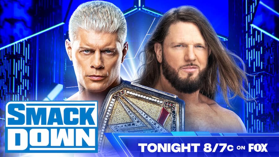 WWE SmackDown第1294期：科迪罗兹寻找AJ斯泰尔斯复仇