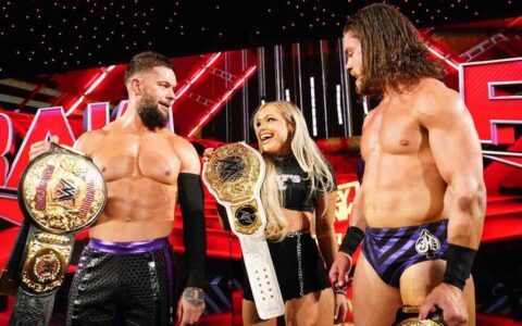 WWE RAW第1622期：丽芙摩根助力审判日组合夺得世界双打冠军