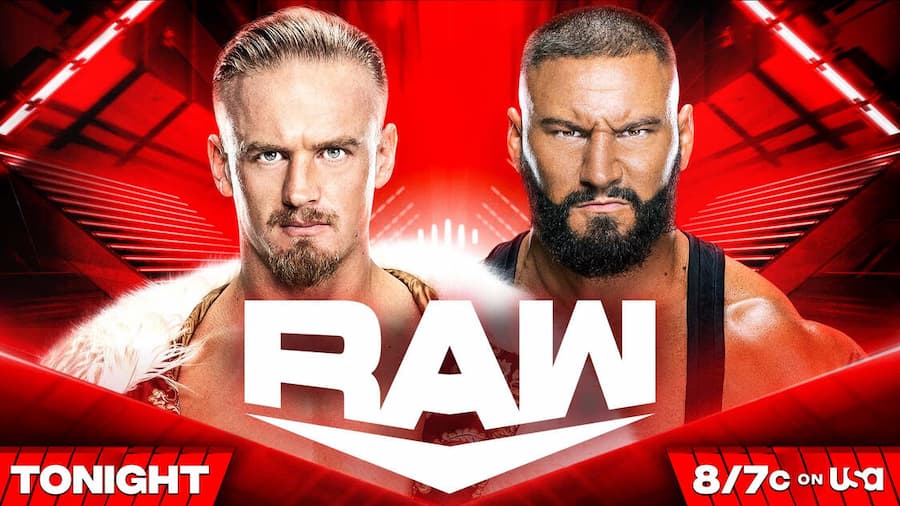 WWE RAW第1620期：伊利亚·德拉古诺夫和布朗布雷克一对一较量