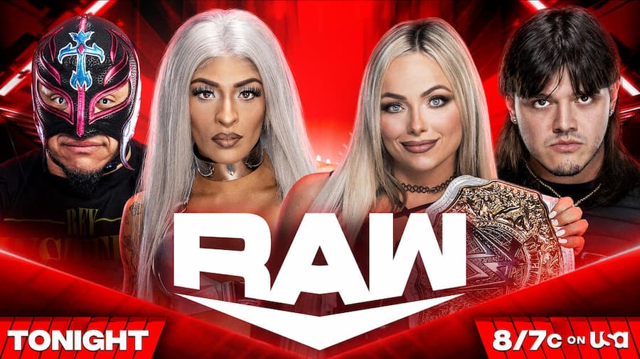WWE RAW第1624期：多米尼克和丽芙·摩根对决神秘人和泽丽娜·维加