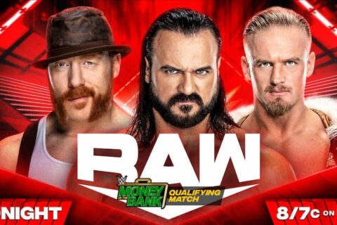 WWE RAW第1623期：希莫斯vs.德鲁麦金泰尔vs.德拉古诺夫 – 合约阶梯赛资格赛
