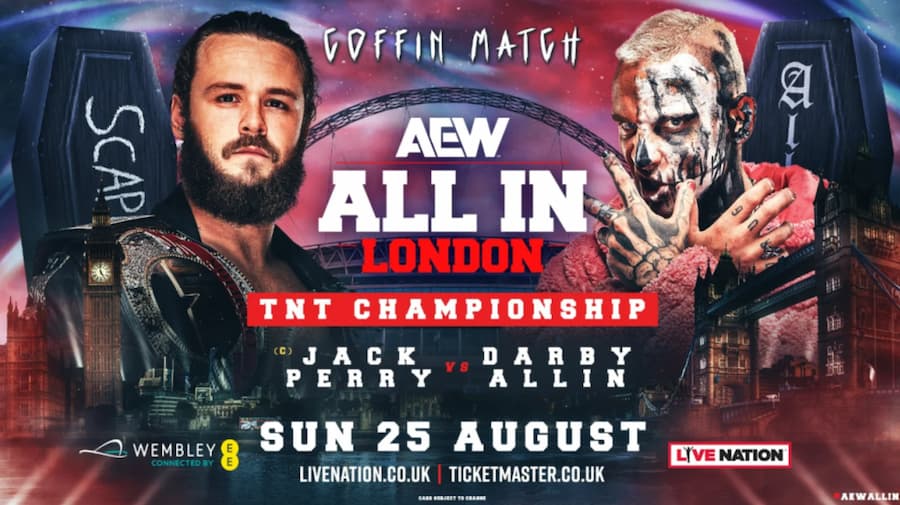 AEW All In：棺材对决，杰克佩里迎战达比阿林！