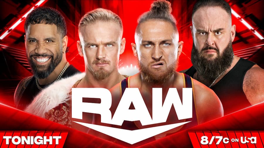 WWE RAW第1633期：杰·乌索，布朗斯图曼，伊利亚·德拉古诺夫和皮特·邓恩争夺洲际第一冠军