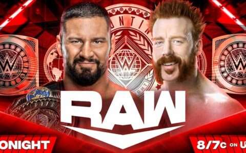 WWE RAW第1643期：布朗布雷克对阵希莫斯，捍卫洲际冠军头衔