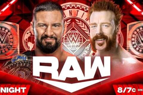 WWE RAW第1643期：布朗布雷克对阵希莫斯，捍卫洲际冠军头衔