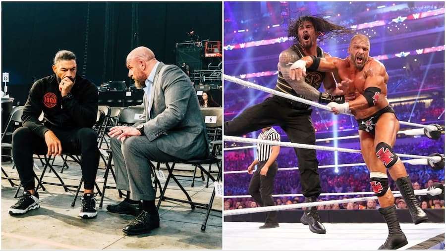 WWE的王大锤（Triple H）和罗曼·雷恩斯 (Roman Reigns)