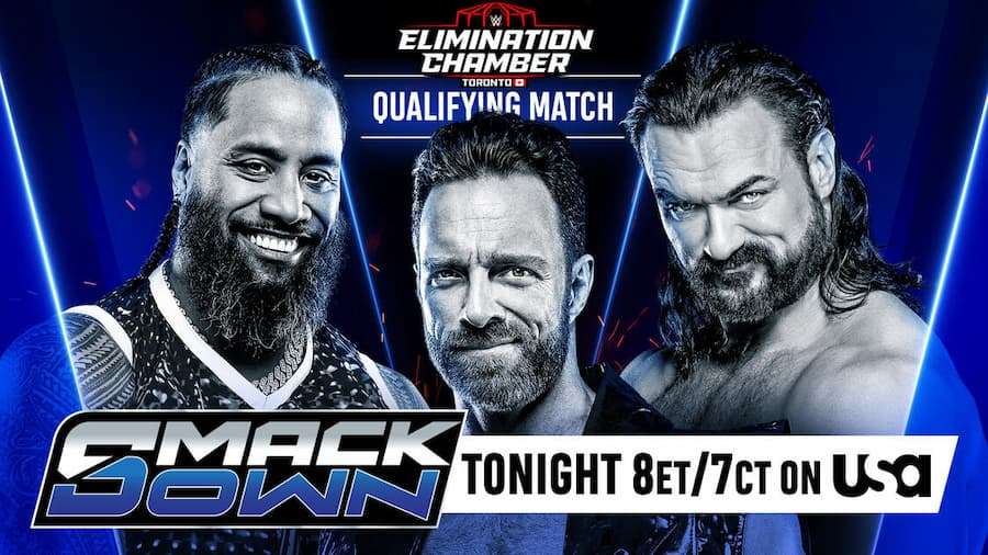 WWE SmackDown第1329期：德鲁·麦金泰尔、LA骑士和吉米·乌索将在密室淘汰赛资格赛三重威胁赛中对决
