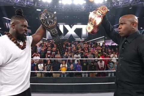 跨界来袭！Moose突袭WWE NXT，叫板Oba Femi！