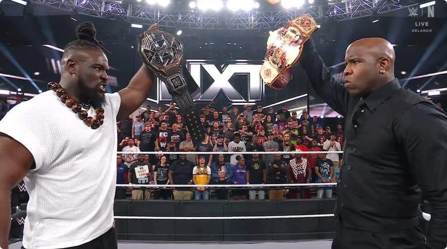 跨界来袭！Moose突袭WWE NXT，叫板Oba Femi！
