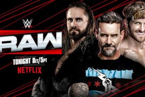 WWE RAW第1657期：赛斯罗林斯和CM朋克、洛根保罗亮相
