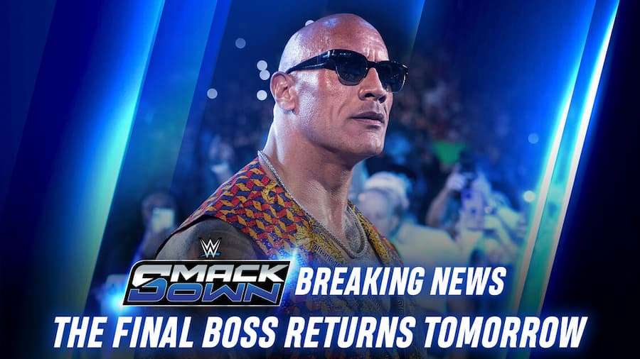 WWE SmackDown2月22日战报：巨石强森回归，目标是科迪罗兹&冠军腰带？！
