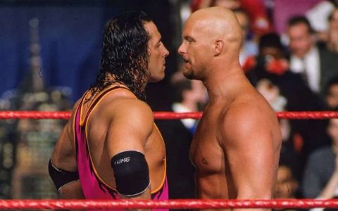 布雷特·“命运之子”·哈特（Bret "The Hitman" Hart） VS “冷石”史蒂夫·奥斯汀（"Stone Cold" Steve Austin）于摔角狂热13（WrestleMania 13）上的传奇对决！