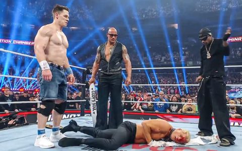 巨石强森（The Rock）、特拉维斯·斯科特（Travis Scott）联手，狂虐科迪·罗兹（Cody Rhodes）！