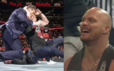 冷石史蒂夫·奥斯汀（“Stone Cold” Steve Austin）与文斯·麦克曼（Vince McMahon）