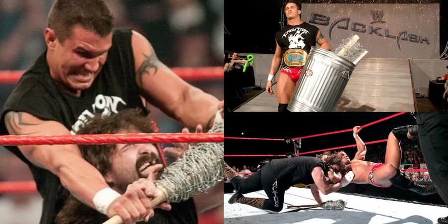 兰迪·奥顿(Randy Orton)与米克·佛利(Mick Foley)