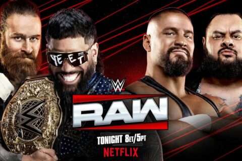 【已更新】WWE RAW第1671期：萨米·辛和杰·乌索对阵布朗·布雷克和布朗森·里德