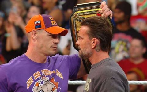 WWE冠军约翰·塞纳（John Cena）和CM朋克 CMpunk