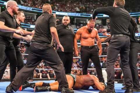 WWE SmackDown第1351期：布朗·布雷克和布朗森·里德袭击了拉骑士