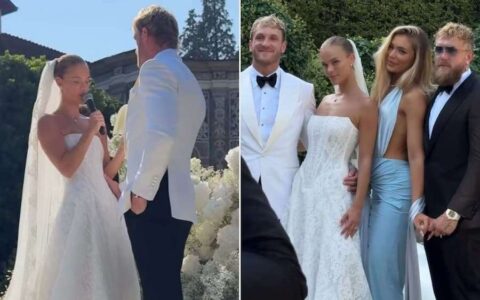 WWE 巨星洛根·保罗（Logan Paul）与未婚妻妮娜·阿格戴尔（Nina Agdal）终于官宣结婚