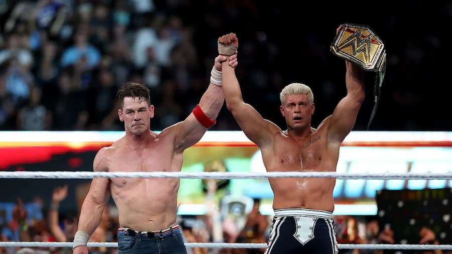 科迪·罗兹(Cody Rhodes)在夏季狂潮大赛(SummerSlam)上击败约翰·塞纳(John Cena)