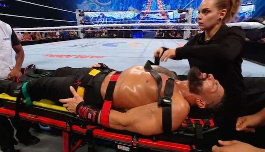 《巴黎激战》(Clash in Paris)大赛上,罗曼·雷恩斯(Roman Reigns)