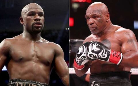 弗洛伊德·梅威瑟（Floyd Mayweather）与迈克·泰森（Mike Tyson）