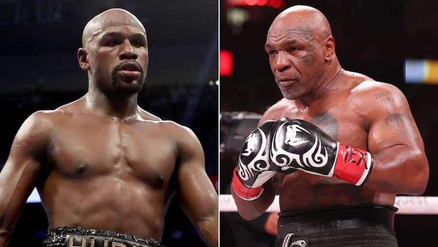 弗洛伊德·梅威瑟(Floyd Mayweather)与迈克·泰森(Mike Tyson)