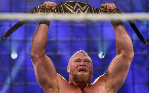 《铁笼密室淘汰赛》（Elimination Chamber）上，布洛克·莱斯纳（Brock Lesnar）