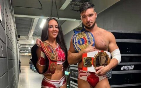 切尔西·格林 (Chelsea Green) 和 伊森·佩奇 (Ethan Page)——成功地击败了原冠军组合 La Hiedra 与 Mr. Iguana。最终，切尔西·格林 为团队拿下了关键的压制，两人加冕为新科 AAA 混合双打冠军！