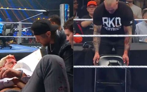 科迪罗兹惨遭毒蛇突袭！WWE曝光后台伤情画面，皇冠宝石大战气氛彻底升级