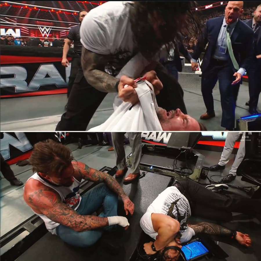 罗曼·雷恩斯(Roman Reigns)与CM朋克(CM Punk)