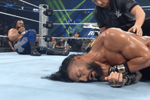WWE《爆裂震撼大赛》2026：罗曼·雷恩斯靠争议手段险胜！雅各布·法图赛后彻底暴走，血统家族大战全面升级
