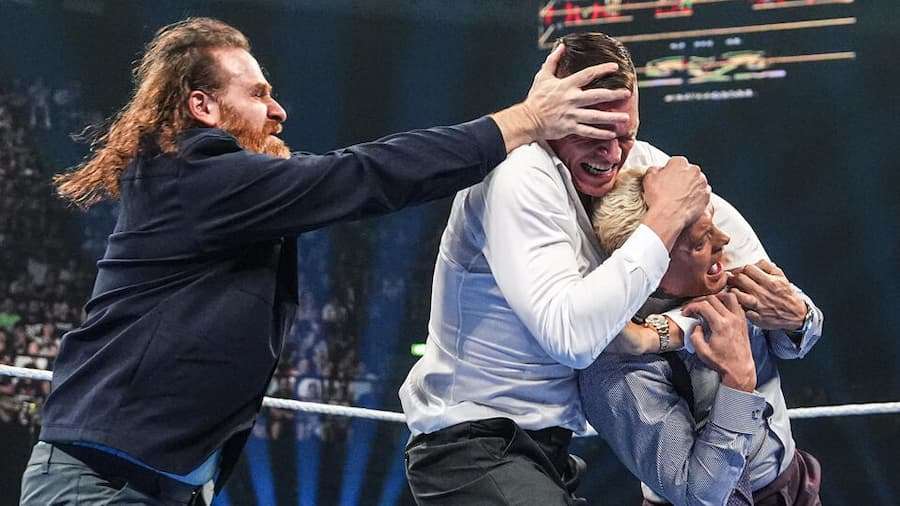 【已更新】WWE SmackDown第1398期：科迪罗兹和冈瑟萨米辛三方对峙